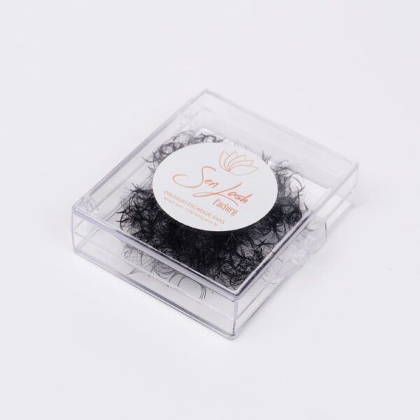 promade loose fans lashes. squared box. 500 fans. senlashfactory (1)