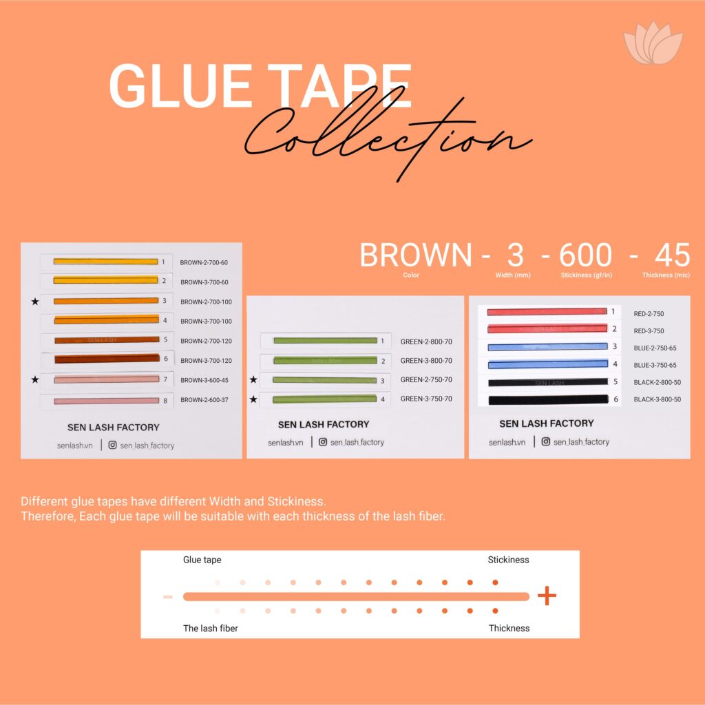 senlashfactory. options of glue tape - 2